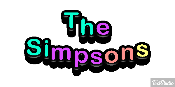 The Simpsons Texteffekt