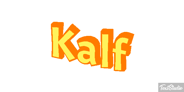 Kalf Tekst effect