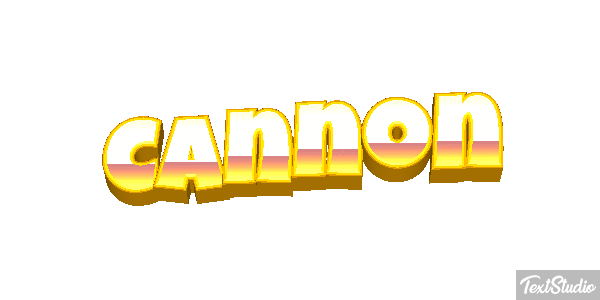 Cannon Текстовый эффект