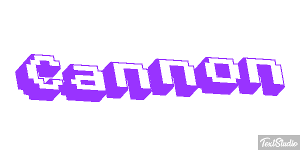 Cannon Текстовый эффект