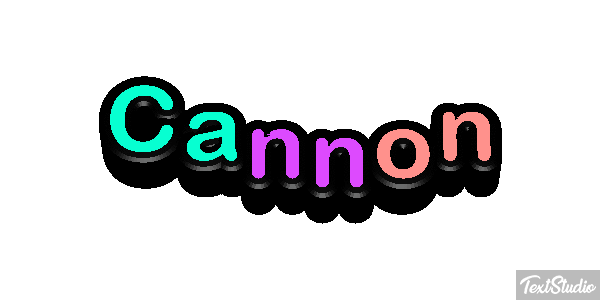 Cannon Текстовый эффект