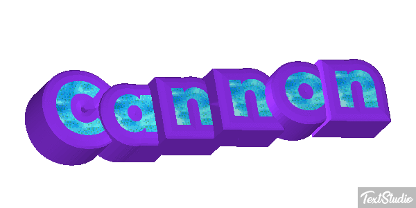 Cannon Текстовый эффект