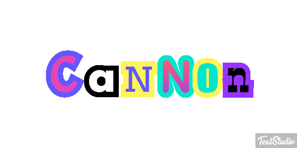 Cannon Текстовый эффект