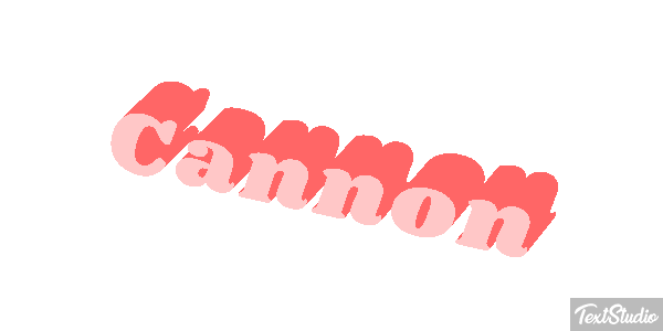 Cannon Текстовый эффект