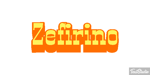 Zefirino Effetto testo