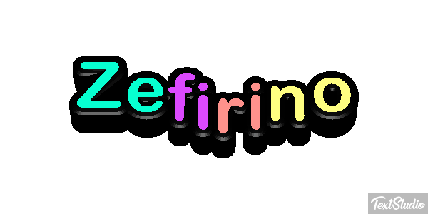 Zefirino Effetto testo