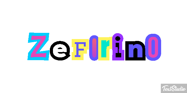 Zefirino Effetto testo