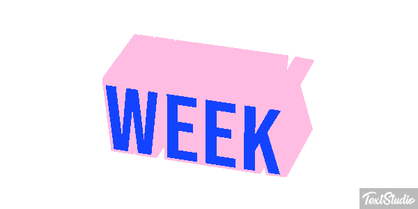 Week Text effect