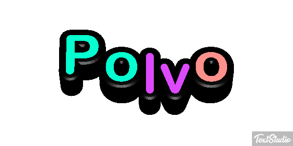 Polvo Tekst effect