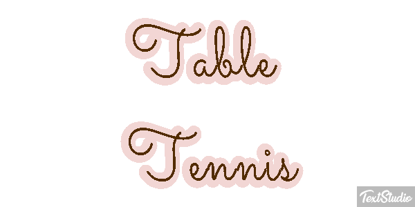 Table Tennis テキスト効果
