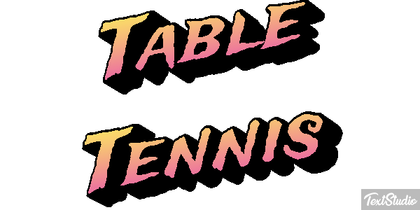 Table Tennis テキスト効果
