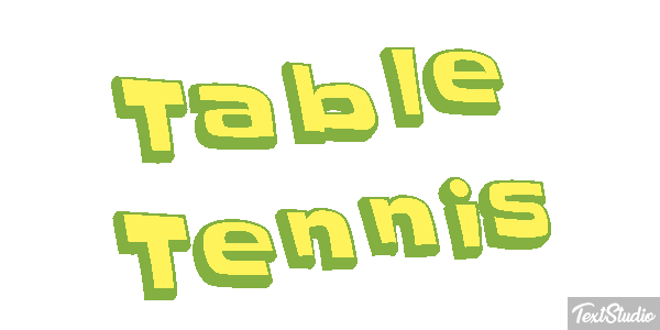Table Tennis テキスト効果