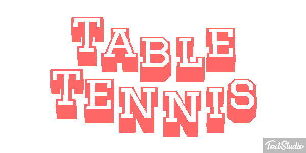 Table Tennis テキスト効果