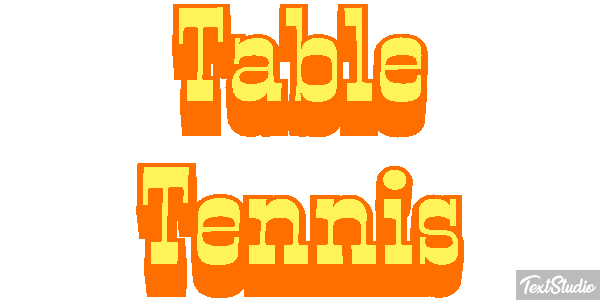 Table Tennis テキスト効果