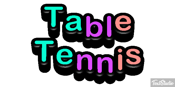 Table Tennis テキスト効果