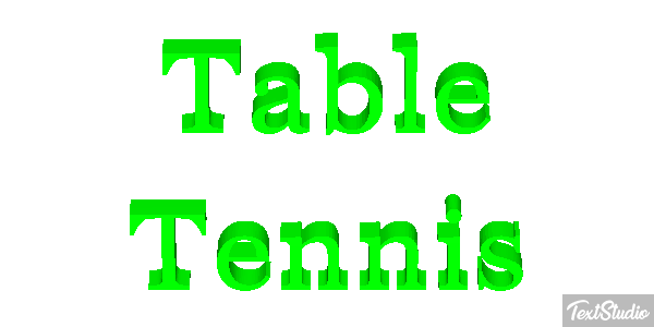 Table Tennis テキスト効果