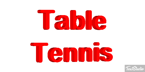 Table Tennis テキスト効果