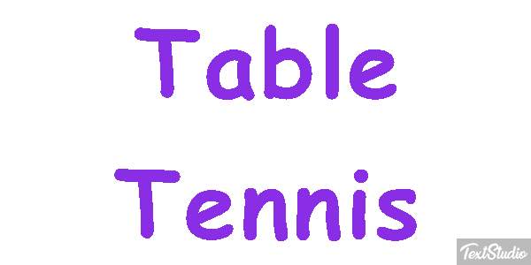 Table Tennis テキスト効果