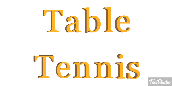 Table Tennis テキスト効果