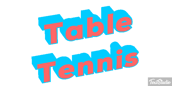 Table Tennis テキスト効果