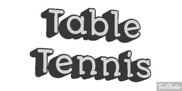 Table Tennis テキスト効果
