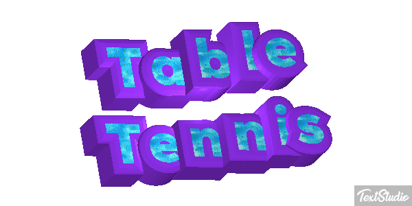 Table Tennis テキスト効果
