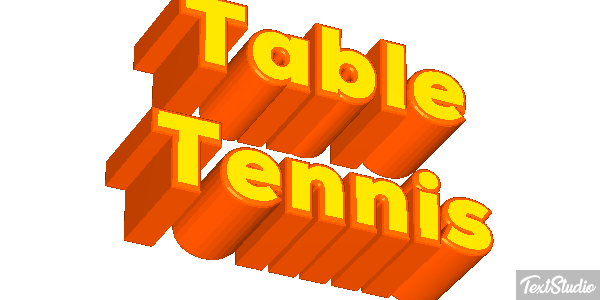 Table Tennis テキスト効果