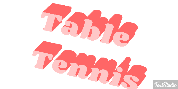 Table Tennis テキスト効果