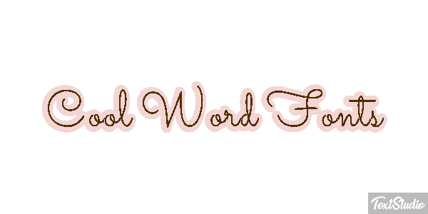 Cool Word Fonts テキスト効果