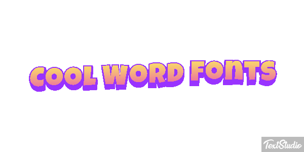 Cool Word Fonts テキスト効果