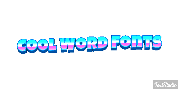 Cool Word Fonts テキスト効果