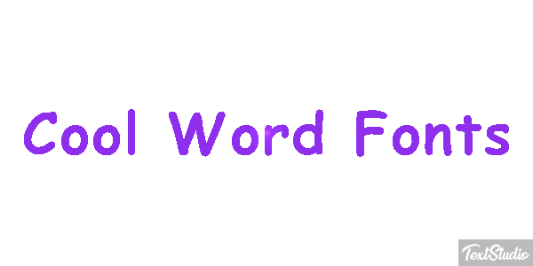 Cool Word Fonts テキスト効果
