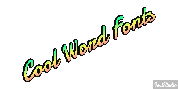 Cool Word Fonts テキスト効果