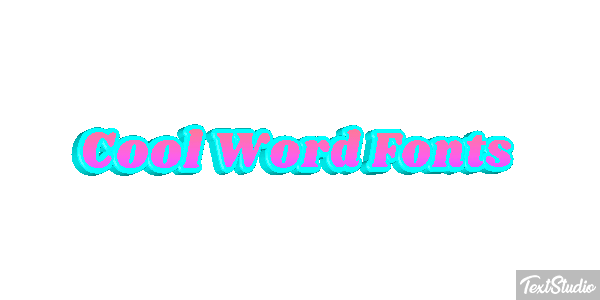 Cool Word Fonts テキスト効果