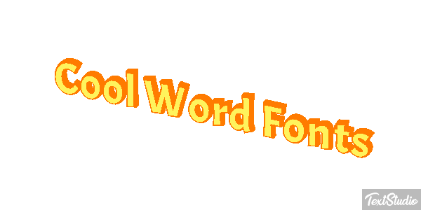 Cool Word Fonts テキスト効果