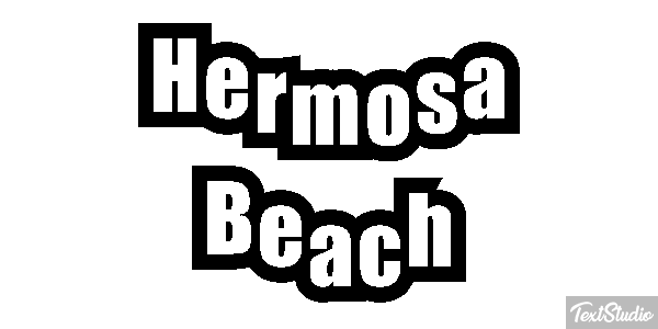 Hermosa Beach Effetto testo
