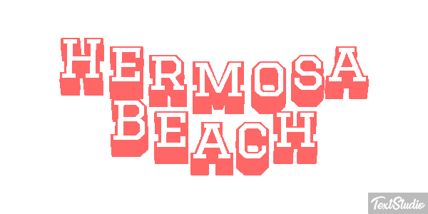 Hermosa Beach Effetto testo