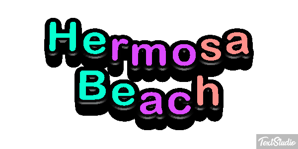 Hermosa Beach Effetto testo