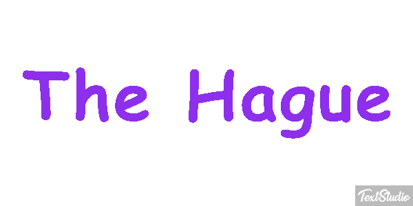 The Hague Texteffekt