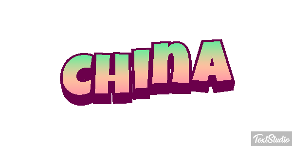 China Effetto testo