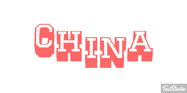 China Effetto testo