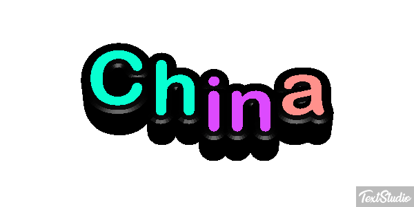 China Effetto testo