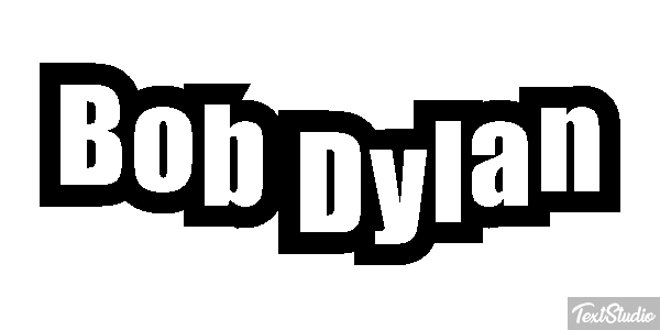 Bob Dylan Text effect