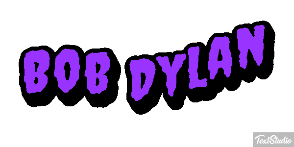 Bob Dylan Text effect