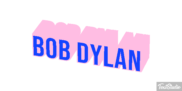 Bob Dylan Text effect