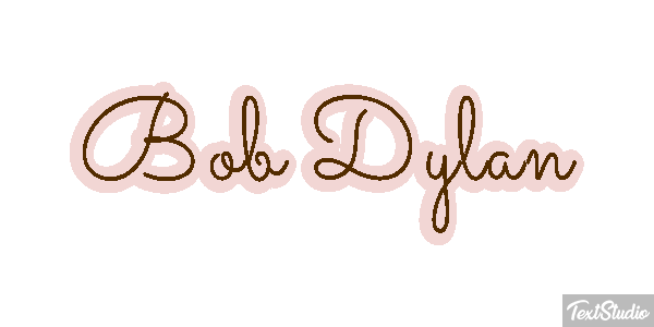 Bob Dylan Text effect