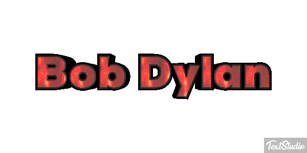 Bob Dylan Text effect