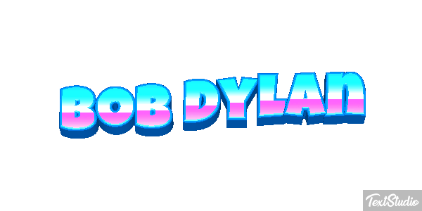 Bob Dylan Text effect