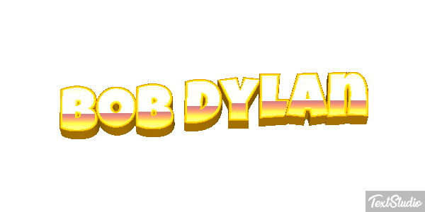 Bob Dylan Text effect