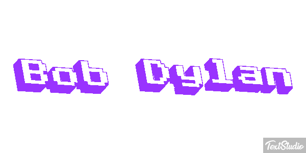 Bob Dylan Text effect